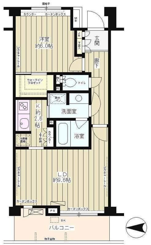 クラッサ成城 209 間取り図