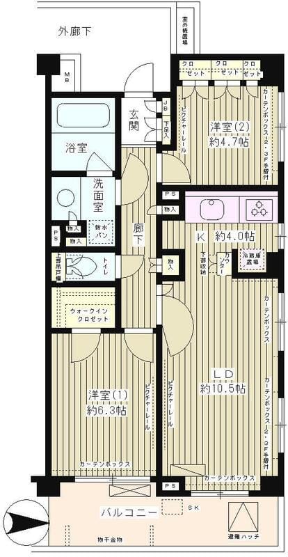 クラッサ成城 222 間取り図
