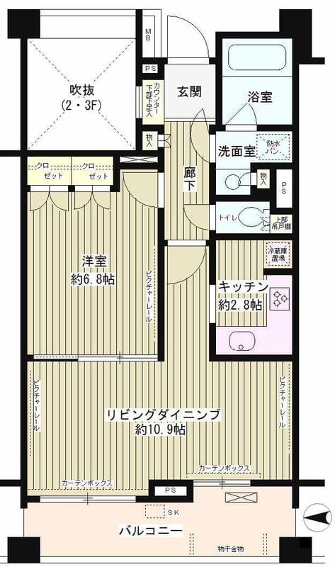 クラッサ成城 303 間取り図
