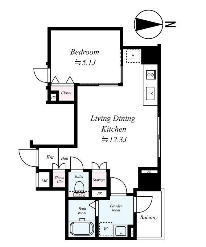 ラフィスタ錦糸町 902 間取り図
