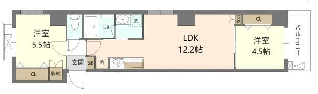 GRAND-MERE横浜大口 701 間取り図