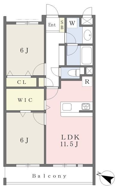 エスぺスーラ市野倉 302 間取り図