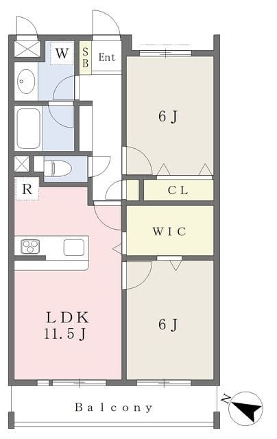 エスぺスーラ市野倉 303 間取り図