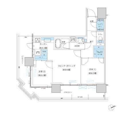 パークシティ柏の葉キャンパス ザ・ゲートタワー ウエスト 718 間取り図
