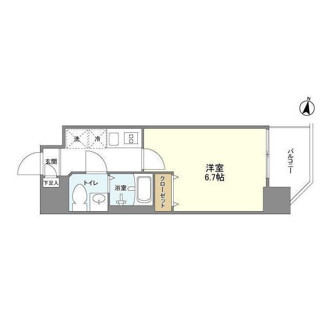 アルファコート西川口23 404 間取り図