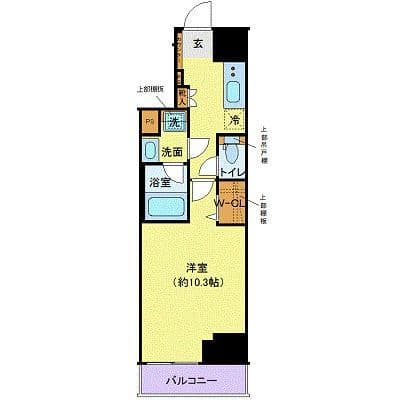 ディアレイシャス池袋 1102 間取り図
