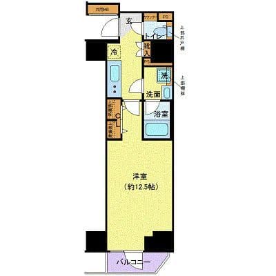 ディアレイシャス池袋 1201 間取り図
