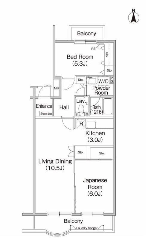 フィール野川A 0105 間取り図