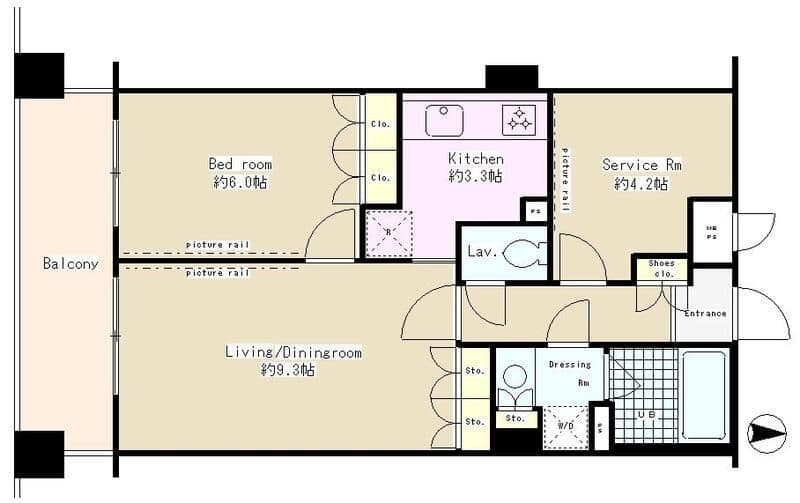 CITY PLACE AYASE 710 間取り図