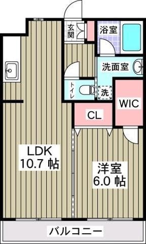 インテレッセ(E-089) 102 間取り図