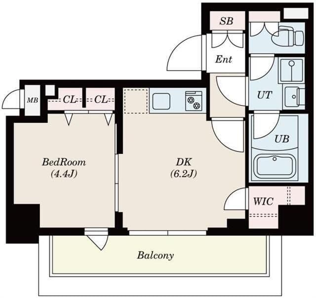 S-RESIDENCE錦糸町South 703 間取り図