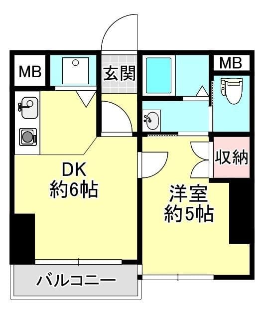 ウィンコート神楽坂 3F 間取り図
