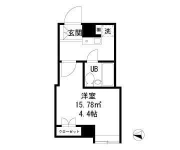 ダイヤモンドレジデンス新宿 212 間取り図