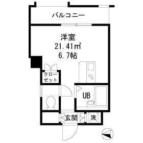 ダイヤモンドレジデンス新宿 404 間取り図