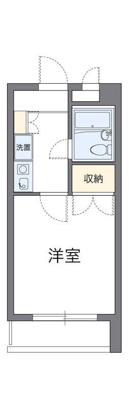 レオパレスRXコスモM 205 間取り図