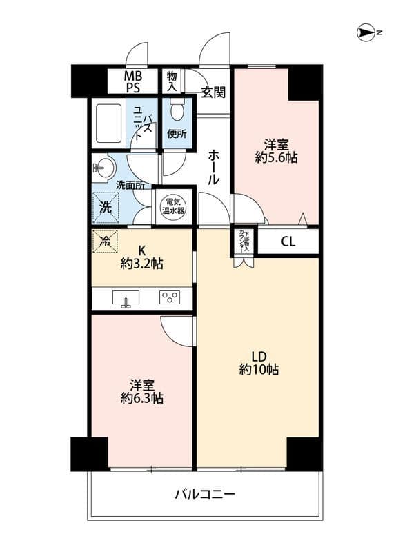 クレール駒込 602 間取り図