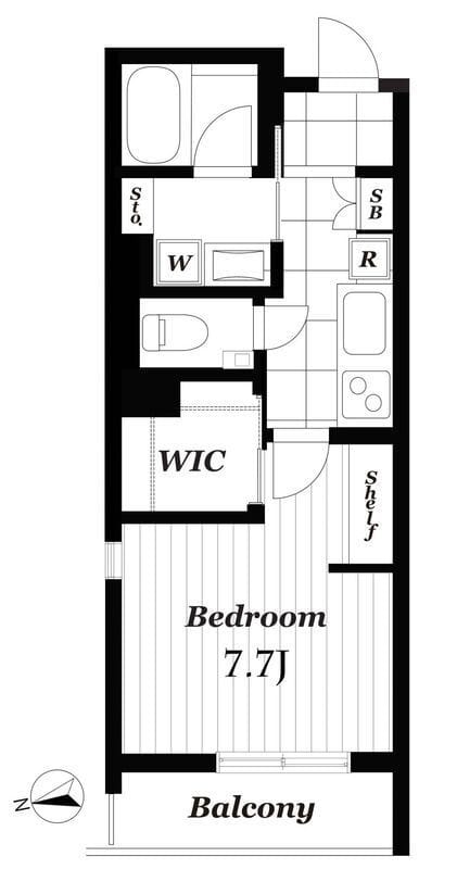 風香東新宿 103 間取り図