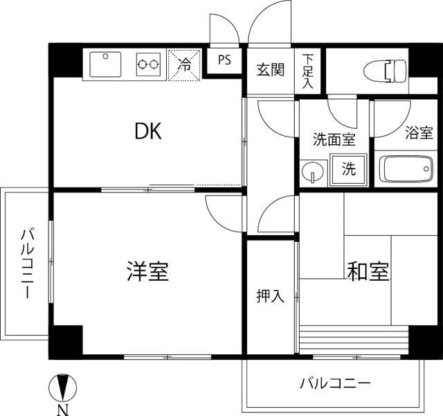 AKT BLD. 803 間取り図