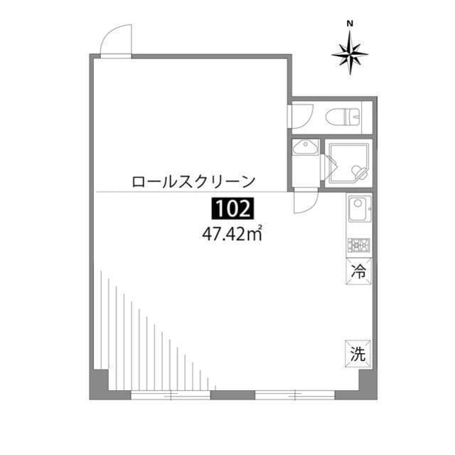 グランヒルズ西新宿 102 間取り図