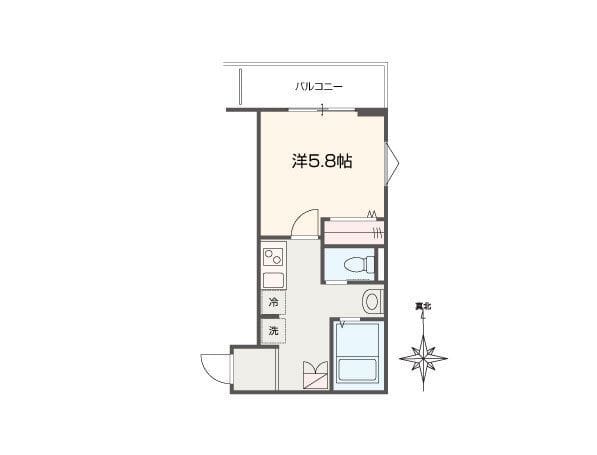 MELLAS北赤羽 104 間取り図