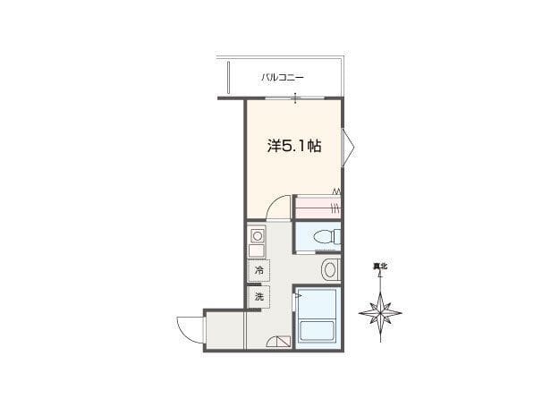 MELLAS北赤羽 305 間取り図