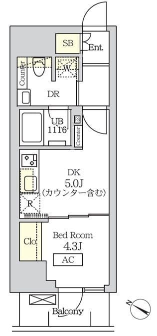コスモグラシア新宿西早稲田 202