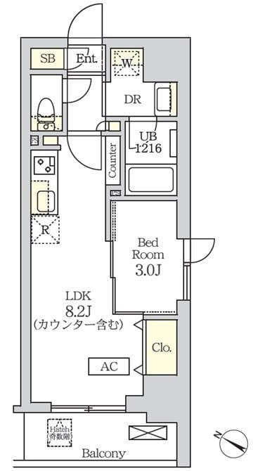 コスモグラシア新宿西早稲田 503