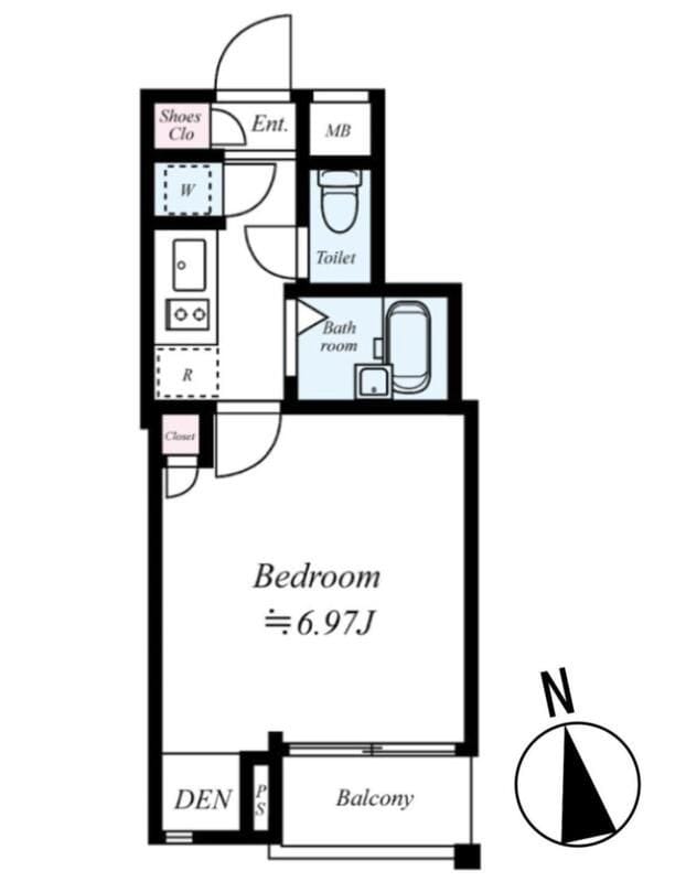 ビバリーホームズ中延Ⅱ 208 間取り図