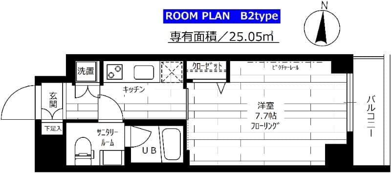 ステージファースト両国南アジールコート 204 間取り図