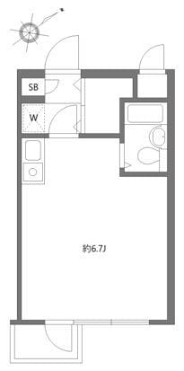 シルフィード白金 402 間取り図