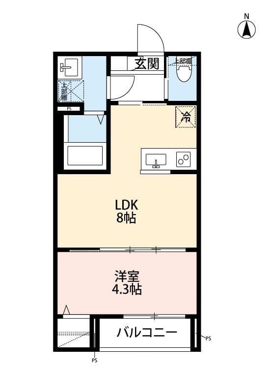 rh-AYASE(アールエイチアヤセ) 103 間取り図