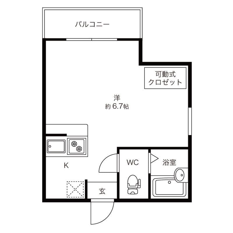 インベスト品川15 301 間取り図