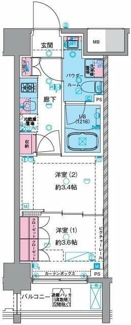 GENOVIA浅草Ⅵskygarden 406