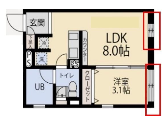 セドール代田橋 401 間取り図
