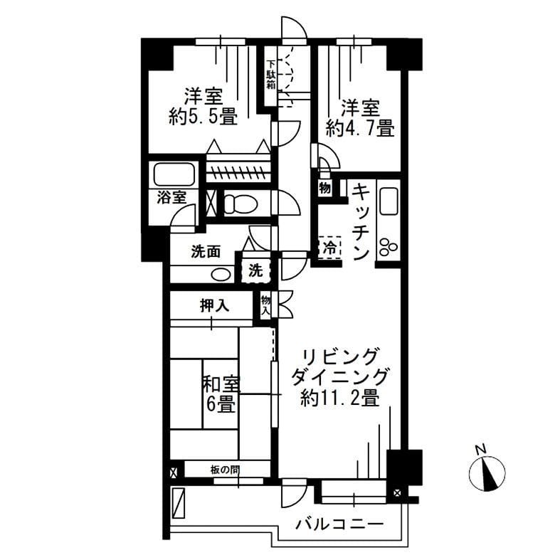 FOREST HOUSE 102 間取り図