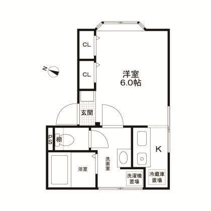 エステート早稲田 101 間取り図
