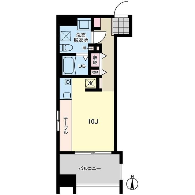 プライマル亀戸 401 間取り図