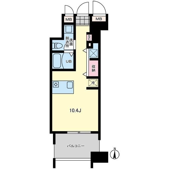 プライマル亀戸 902 間取り図