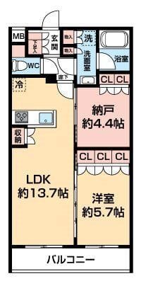 セジョリ板橋坂下Ⅱ 303 間取り図