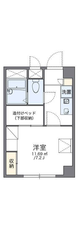 レオパレス御代の台 303 間取り図