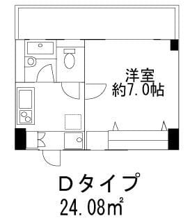 ヒューリックレジデンス参宮橋 614 間取り図