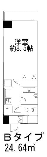 ヒューリックレジデンス参宮橋 706 間取り図