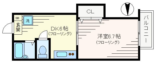 S-1199 202 間取り図