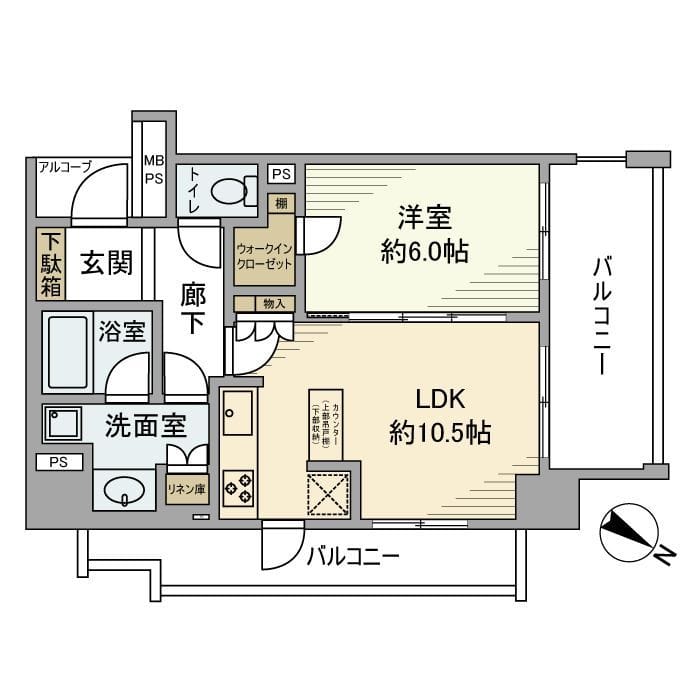 ライオンズステージ西日暮里 801 間取り図