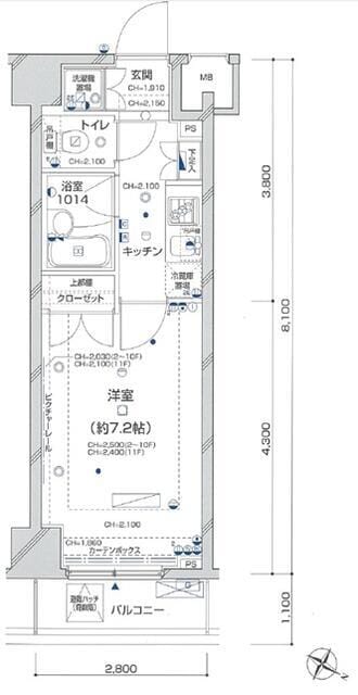 パレステュディオ新宿パークサイド 1103