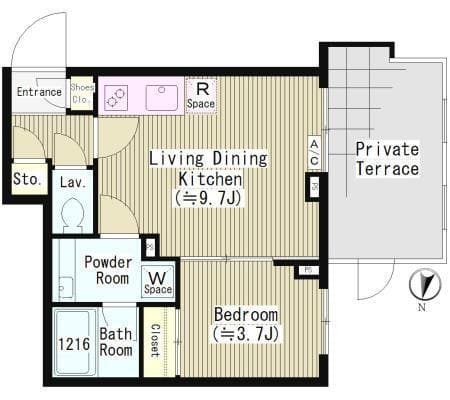 ファレール笹塚 101