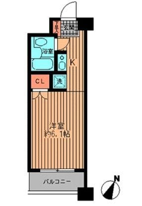 プライムアーバン勝どき 906 間取り図