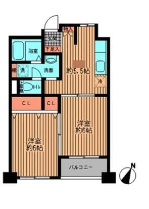 プライムアーバン勝どき 915 間取り図
