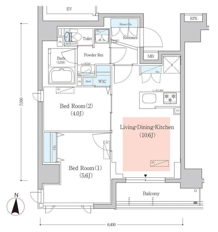 アーバネックス菊川Ⅲ 403 間取り図
