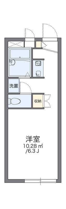 レオパレスきらら 202 間取り図